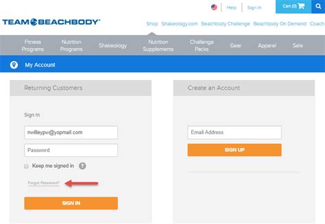 beachbody login my account.